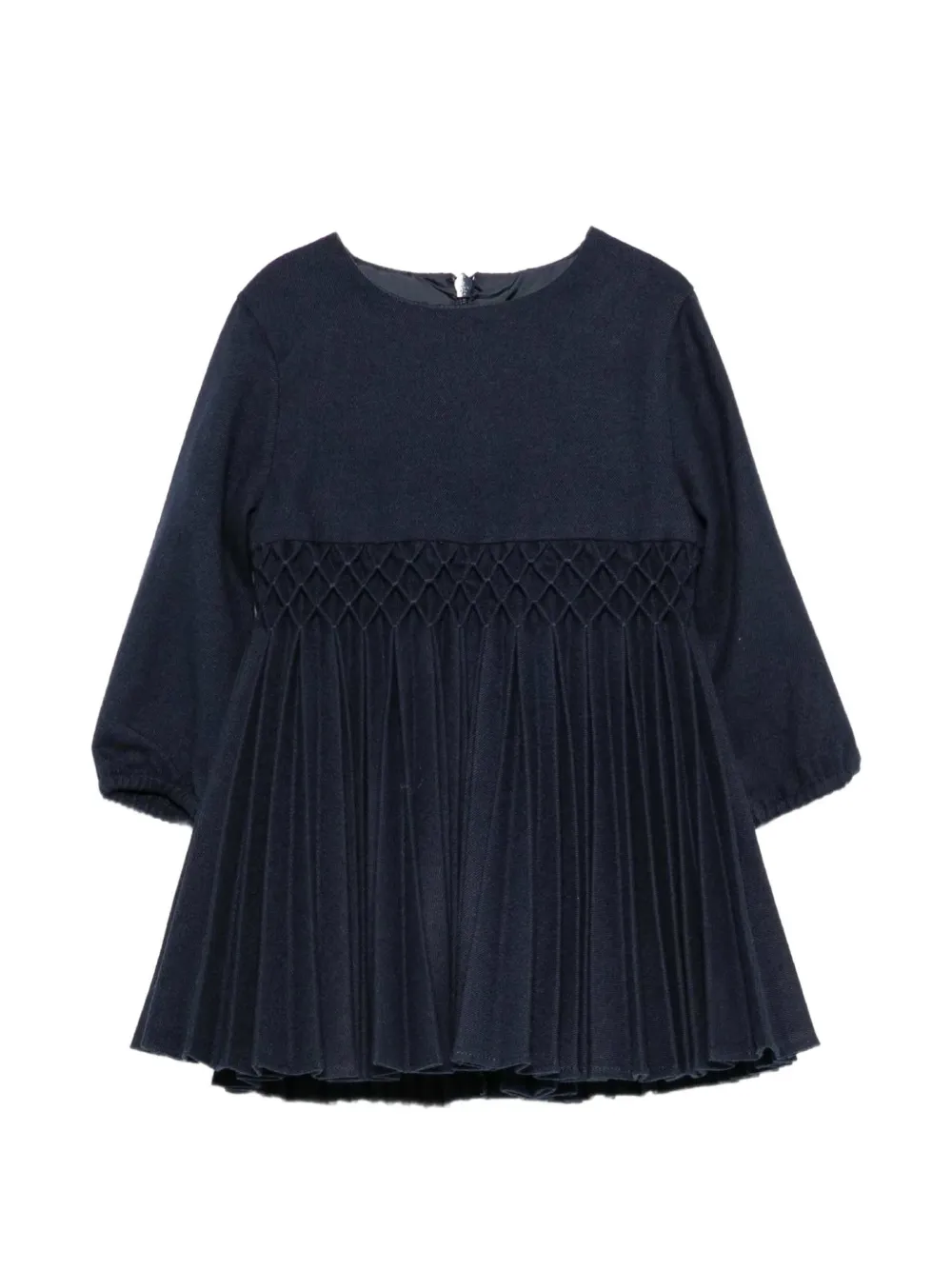 Tartine Et Chocolat smocked pleated dress - Blau