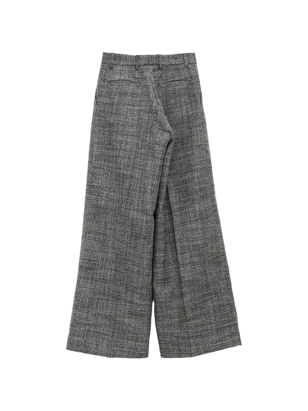 ERL pleated tweed trousers Grijs