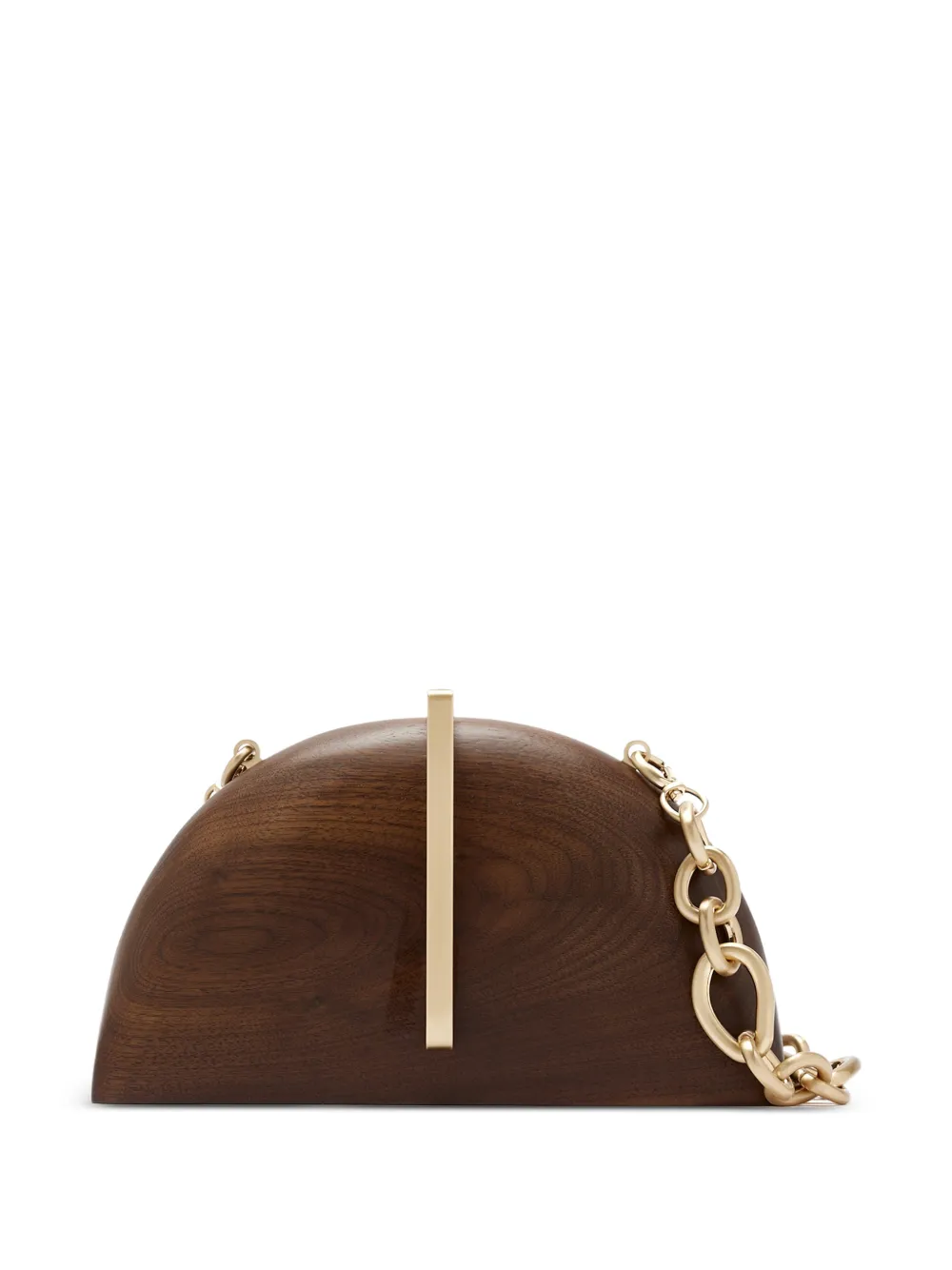 Cult Gaia Laguna clutch met schakelketting Bruin