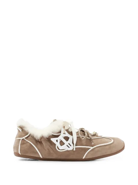 NAKED WOLFE Soul shearling-trim sneakers