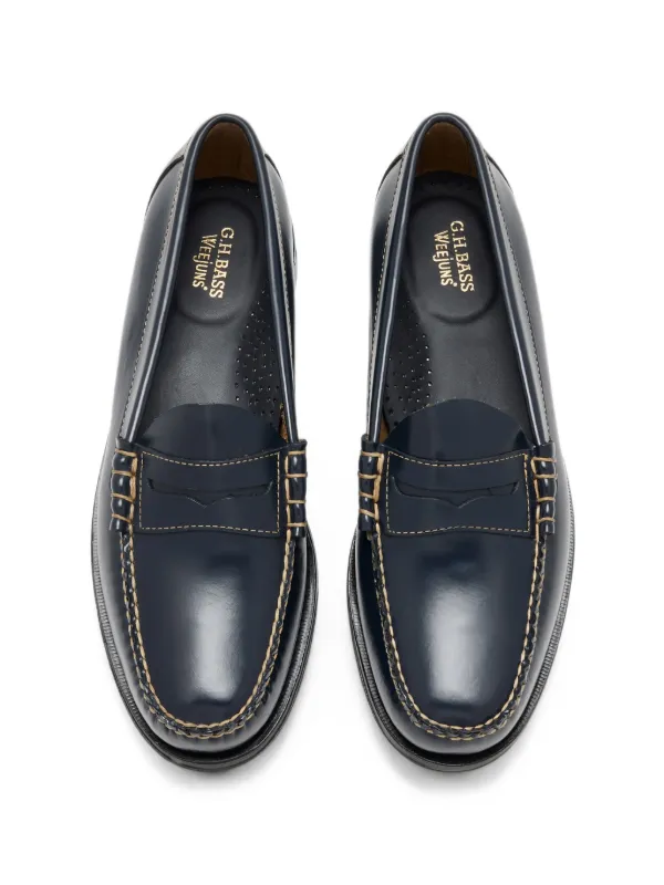 G.H.Bass Weejun Heritage Larson contrast-stitch Loafers | Blue