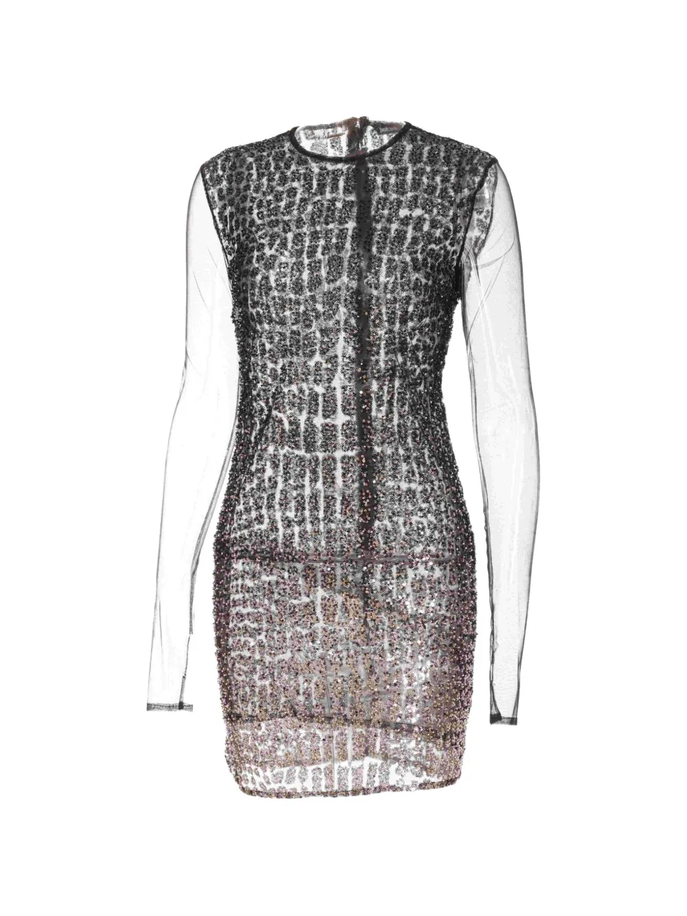 Just Cavalli Mini-jurk verfraaid met pailletten en dierenpatroon Zwart