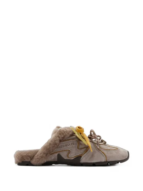 NAKED WOLFE Adorn suede mules