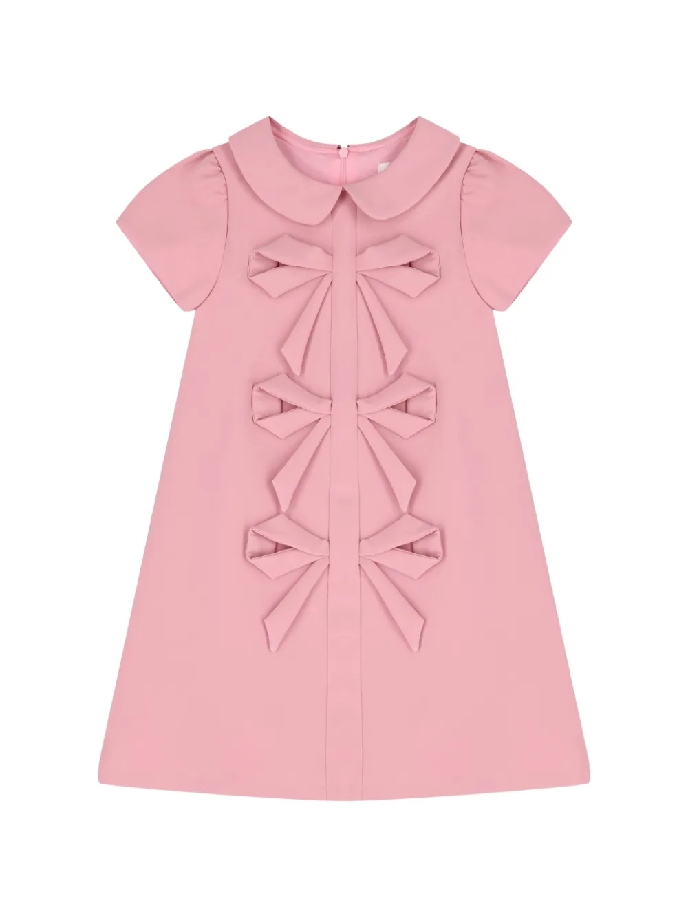 Patachou bow-embellished Peter Pan collar dress - Rose Patachou bow-embellished Peter Pan collar dress - Rose