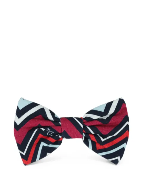 A-Dee clip del cabello con moño y estampado chevron