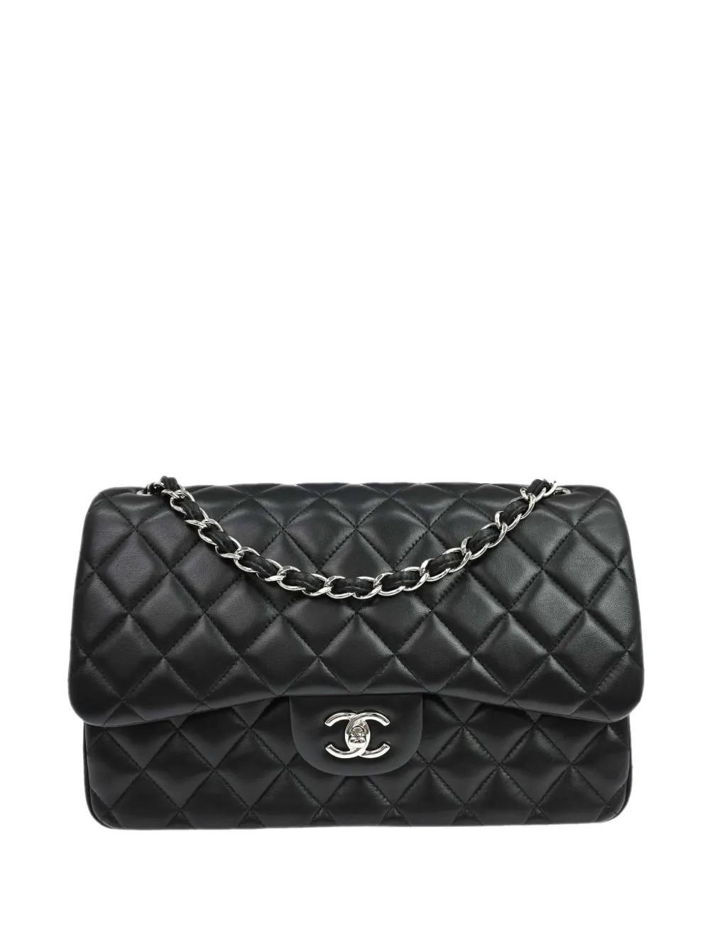 CHANEL Pre-Owned 2017 Jumbo Classic Double Flap shoulder bag - Black