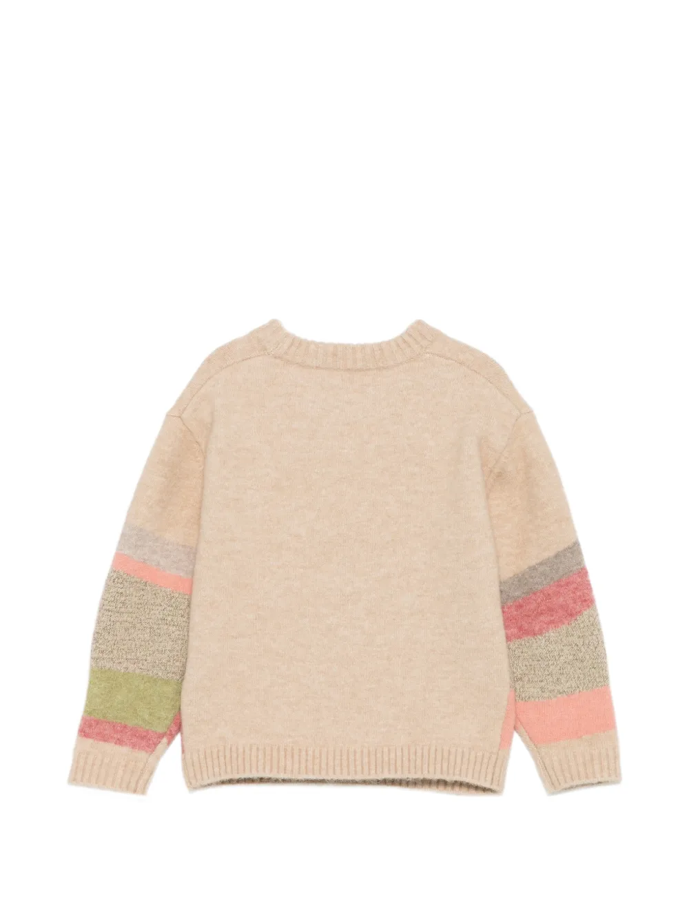 Bonpoint Maram landscape-intarsia crew-neck sweater Beige