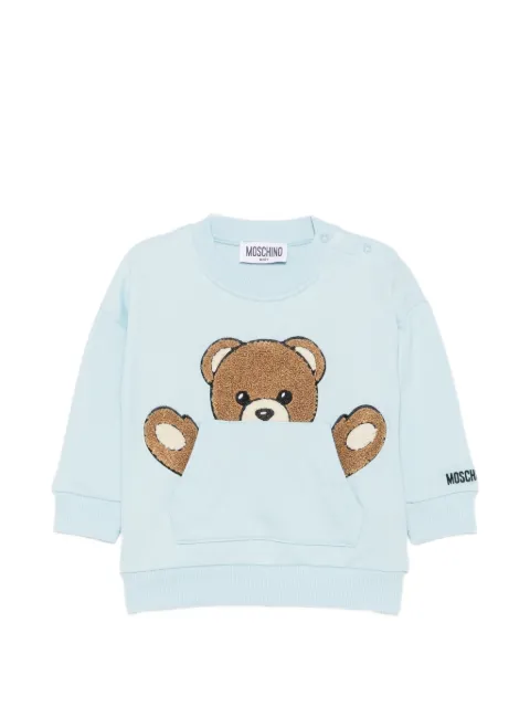 Moschino Kids Felpa Teddy Bear con tasca a marsupio