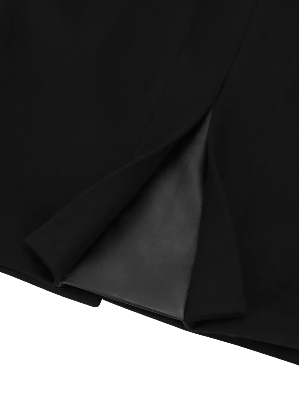 ENTIRE STUDIOS single-breasted wool coat Zwart
