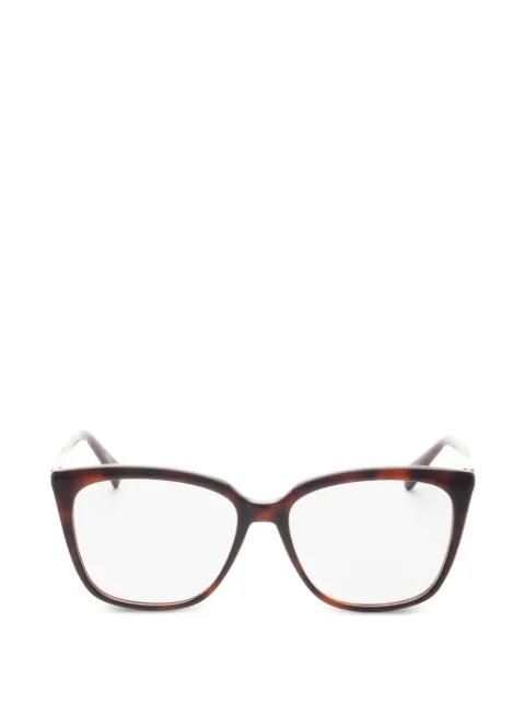 Tumi tortoiseshell-effect cat-eye glasses