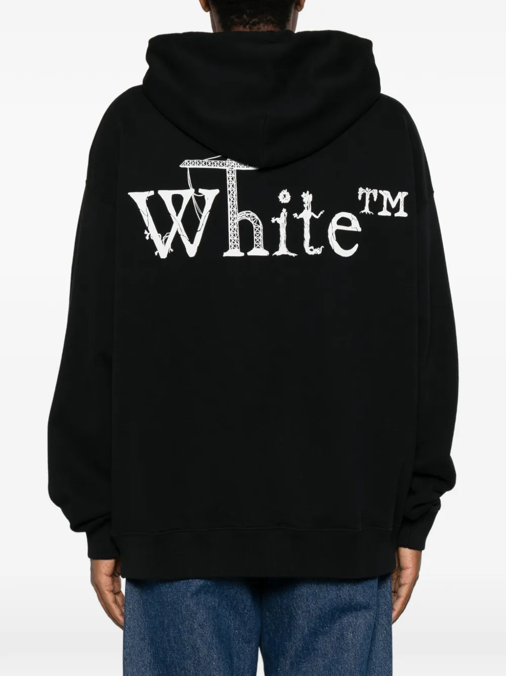 Off-White Shared Logo Skate hoodie Zwart