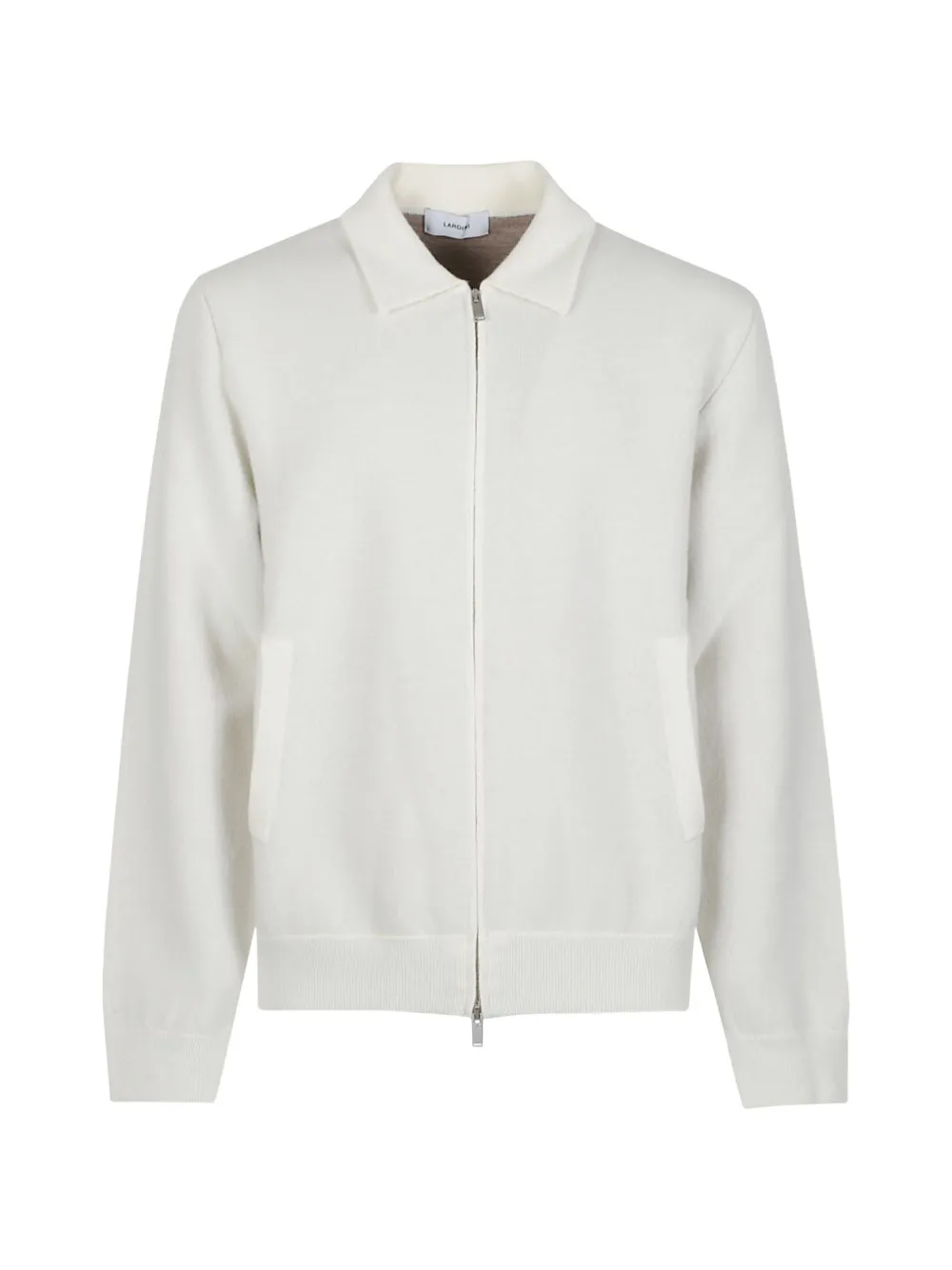 Lardini zip-up cardigan - Neutrals