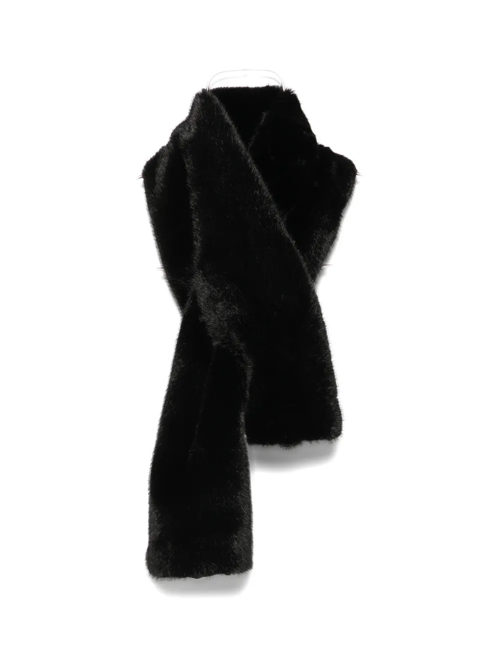 BULLY faux-fur scarf - Schwarz