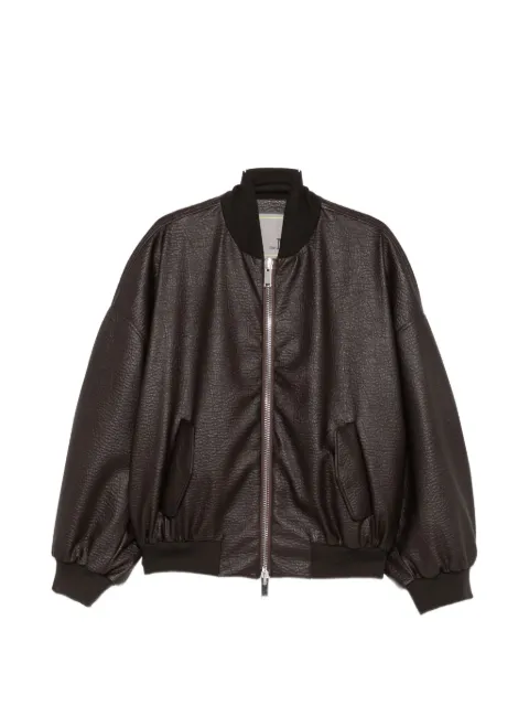 the M.. Eva pebbled-effect bomber jacket