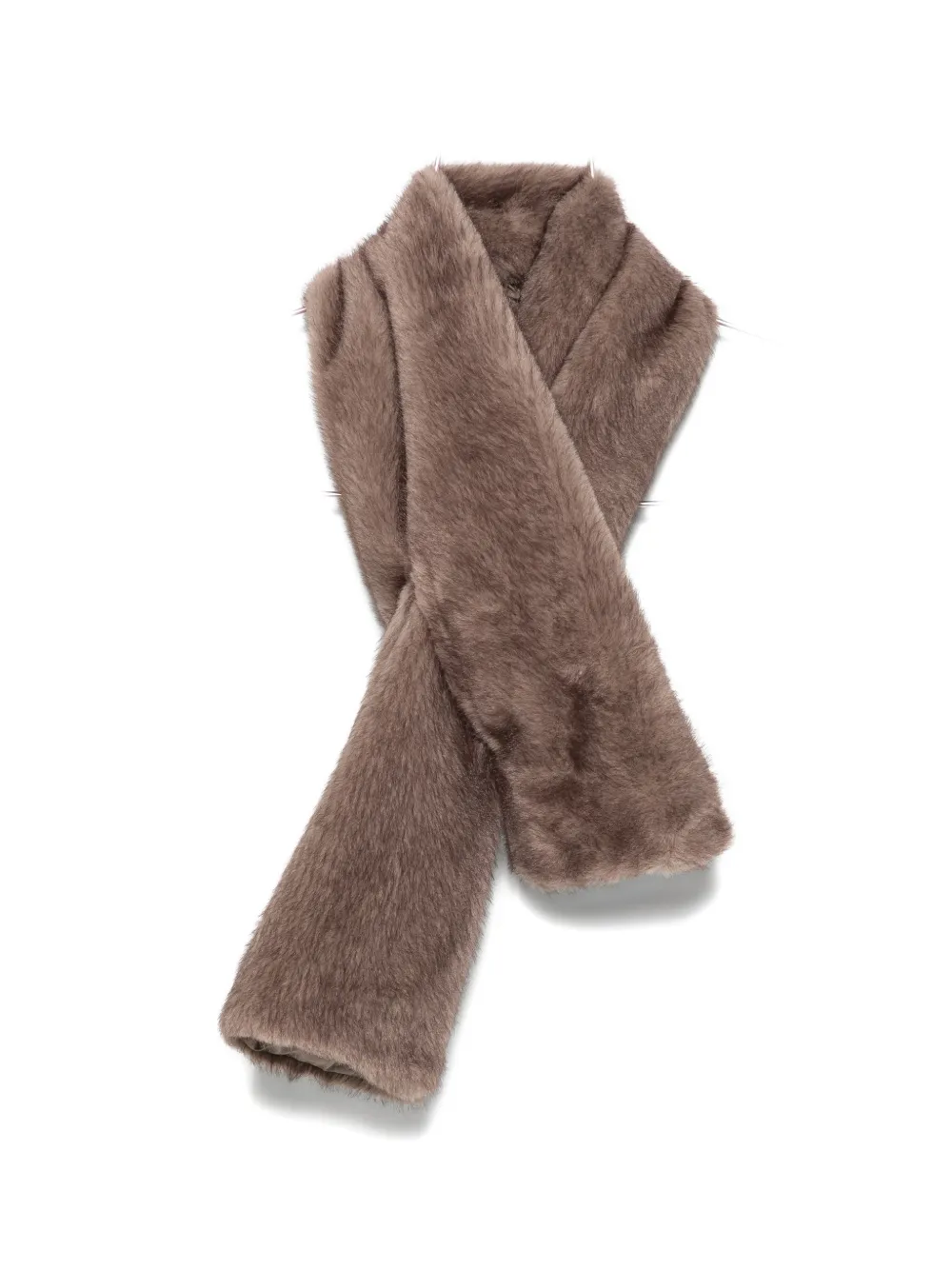 Bully Faux-fur Scarf In Brown