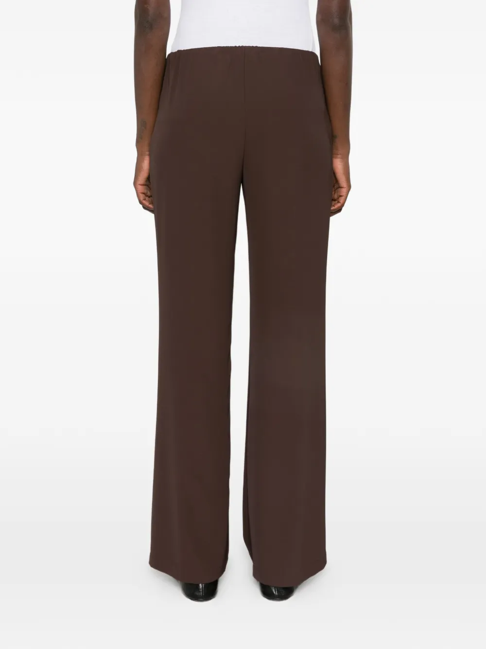 PLEASE Broek met elastische tailleband Bruin