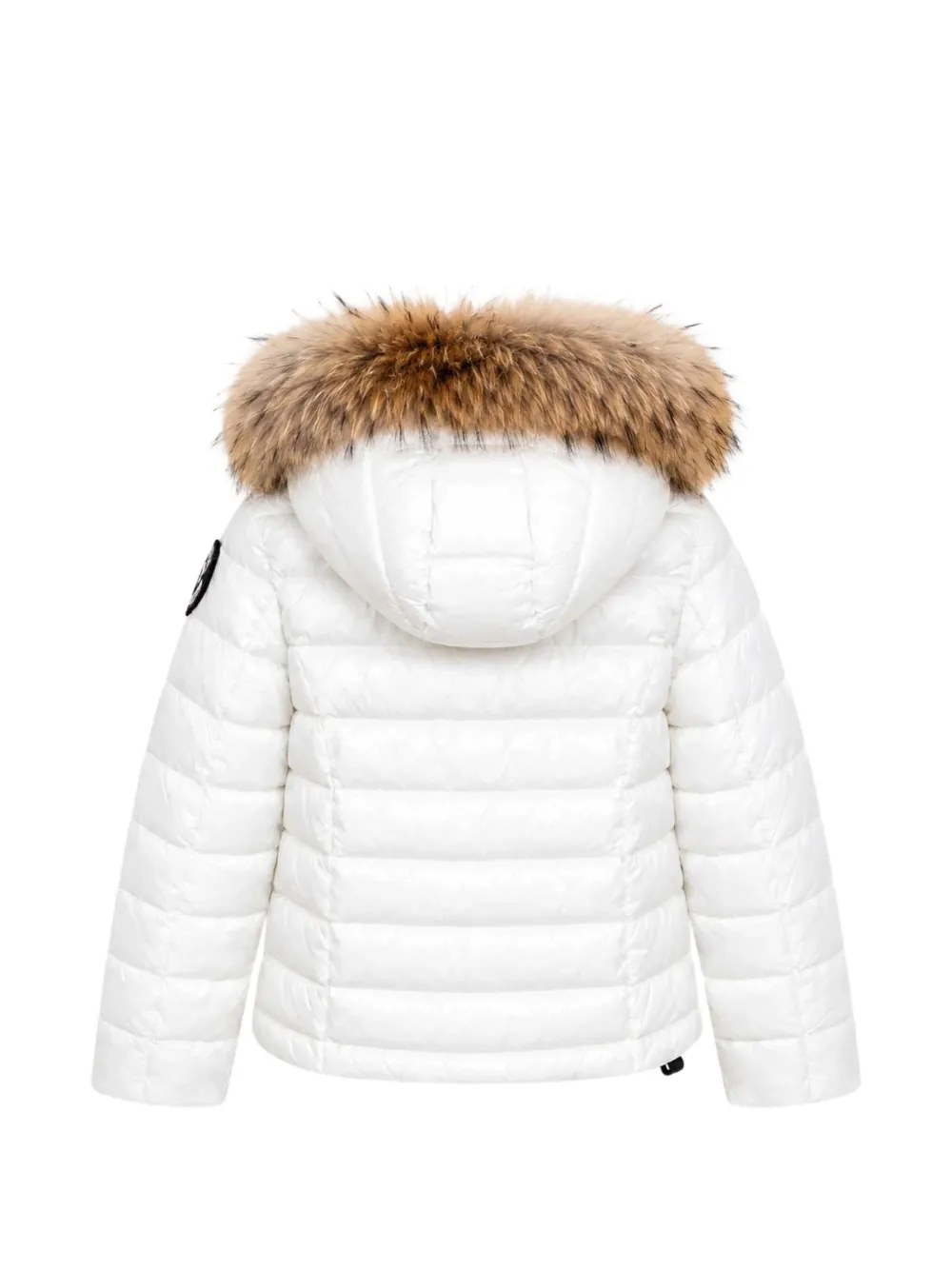 Blauer Arcadia faux-fur trim puffer jacket Wit