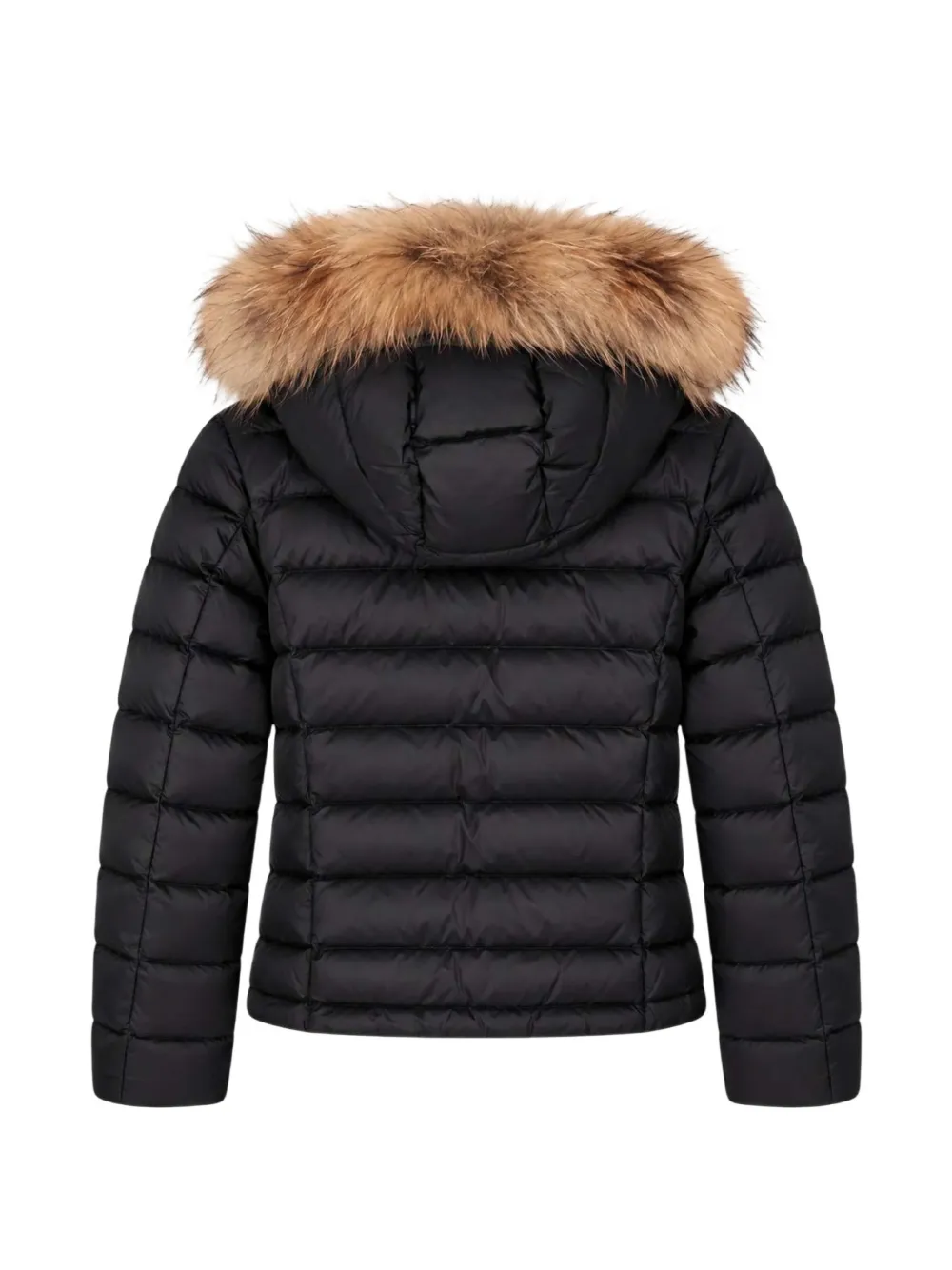 Blauer Arcadia faux-fur trim puffer jacket Zwart