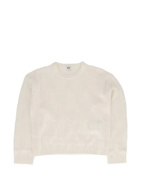 Liu Jo Kids knit with jewel embroidery sweater