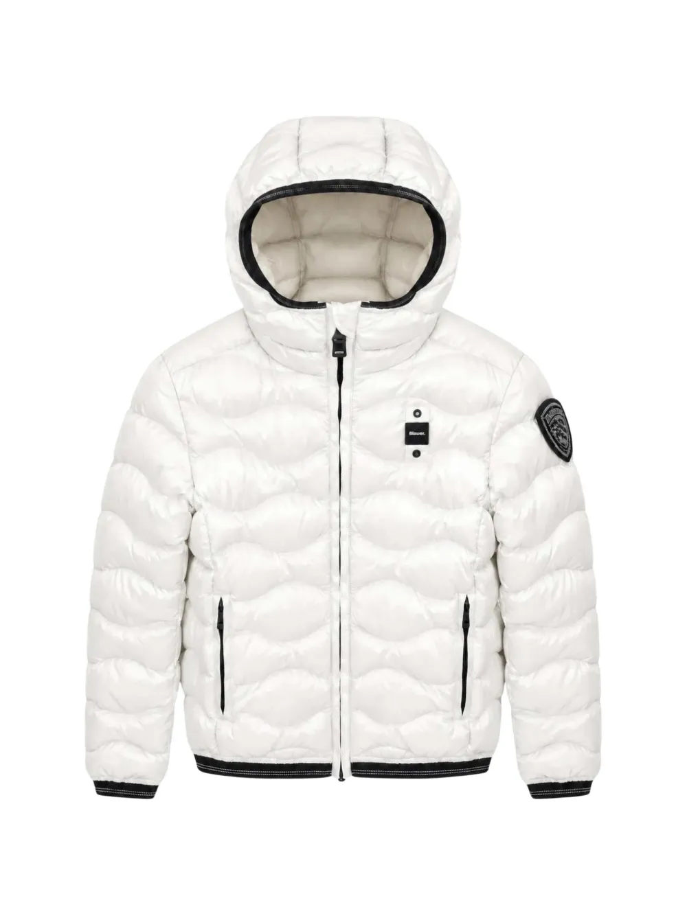 Blauer Lowell quilted hooded jacket - Bianco