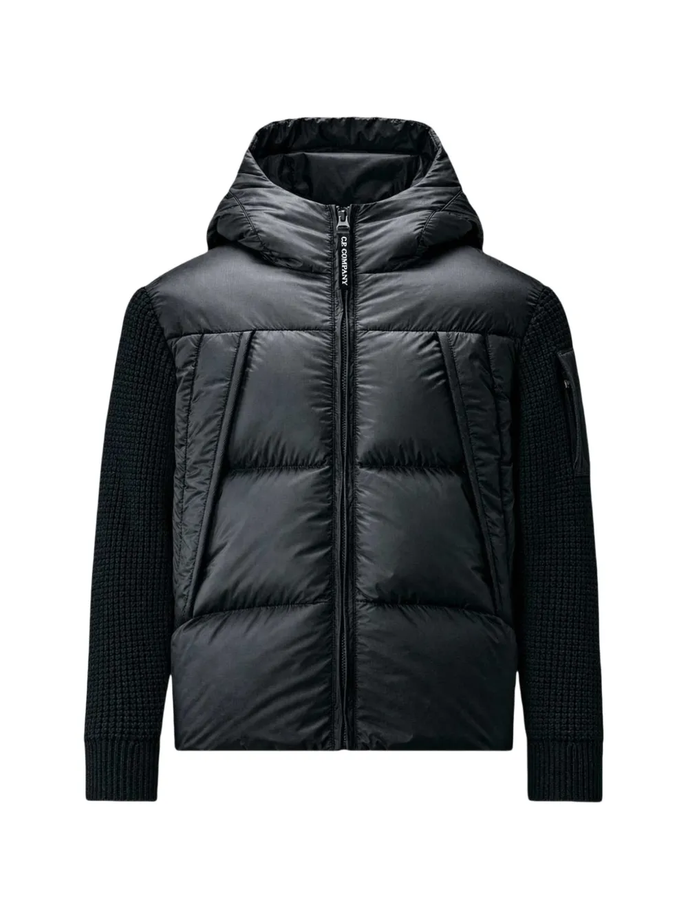 C.P. Company Kids U16 padded panelled down jacket - Nero