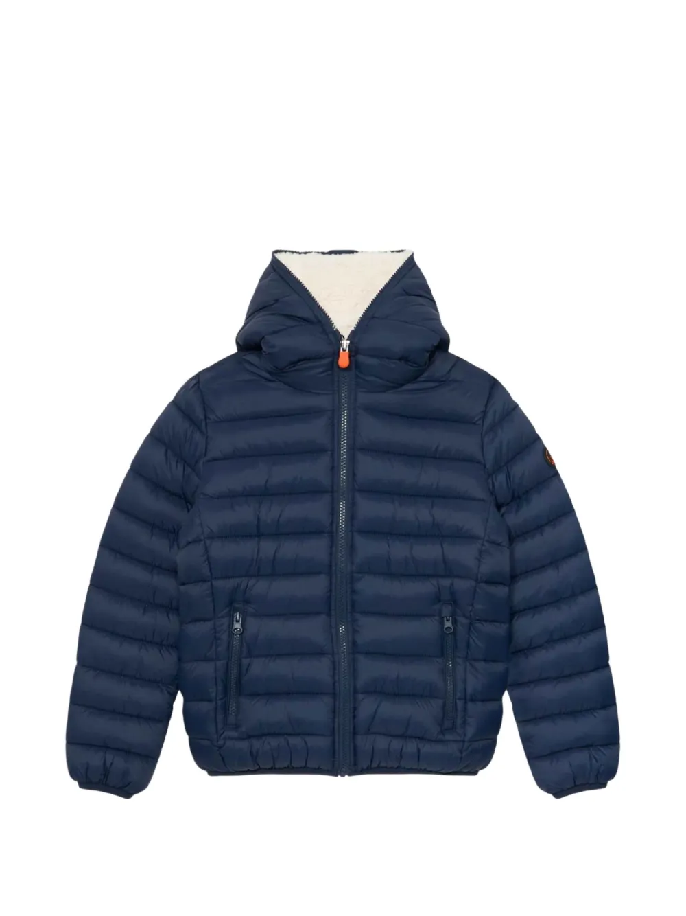 Save The Duck Kids Finnegan hooded quilted jacket Blauw