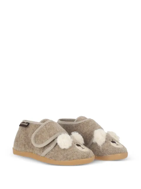 NATURINO Bidaim animal-patch slippers