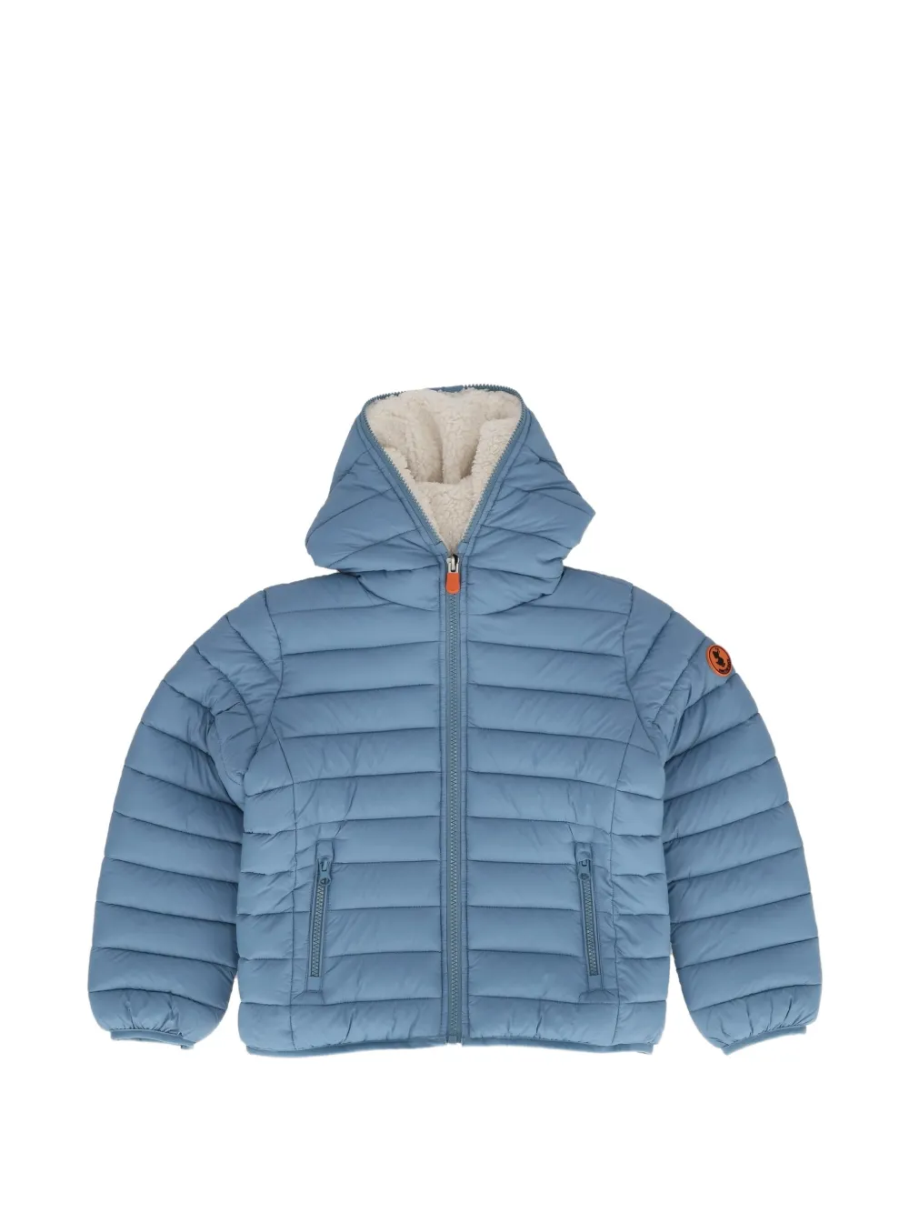 Save The Duck Kids Finnegan gewatteerd jack met capuchon Blauw