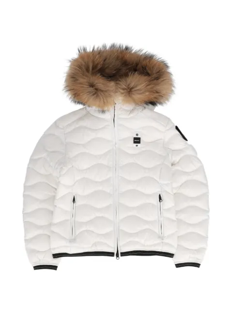Blauer fur-trim quilted jacket