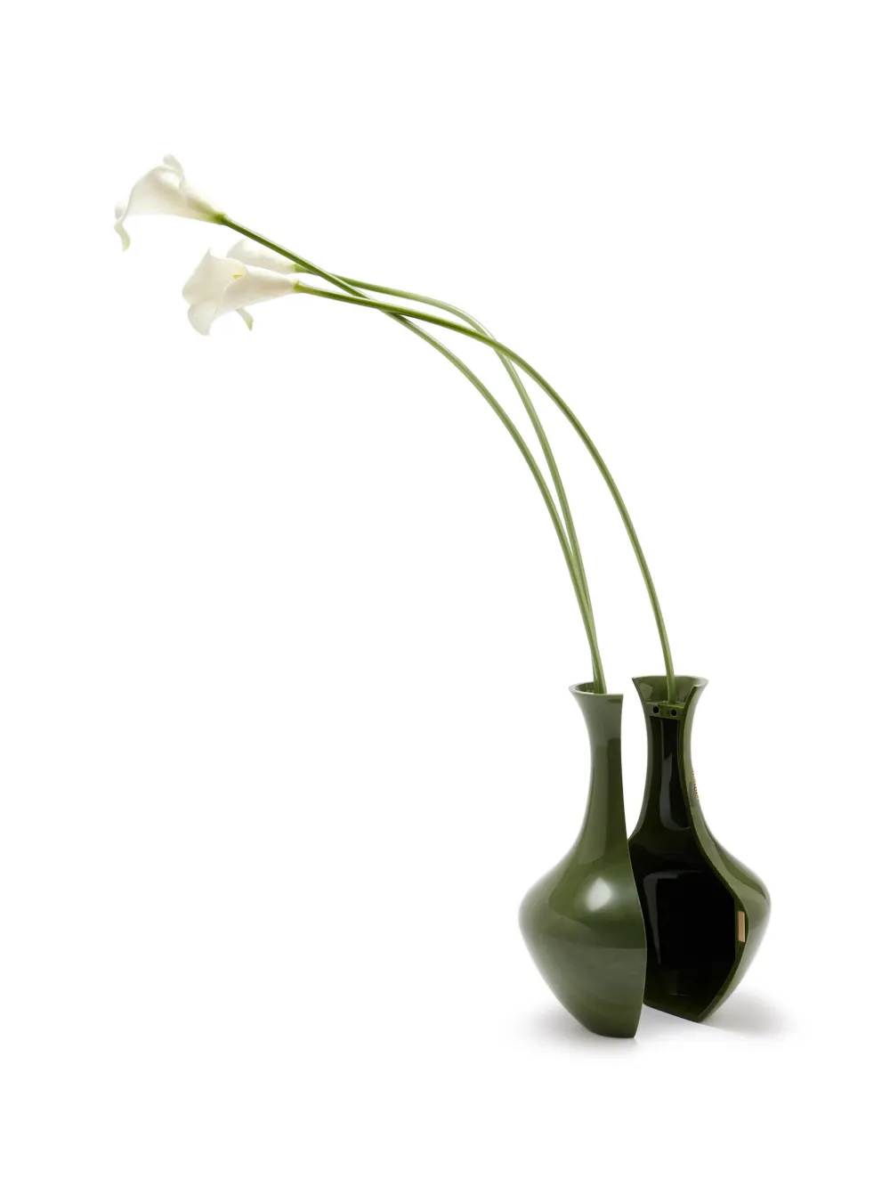 Cult Gaia Calla XL clutch Groen