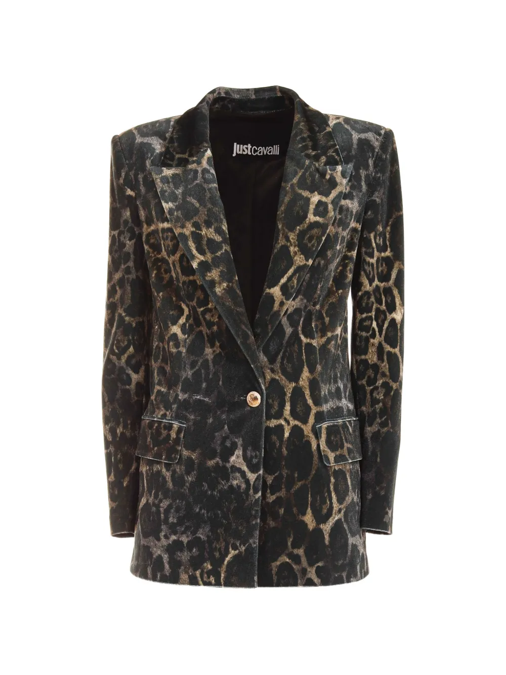 Just Cavalli leopard-print blazer - Marron