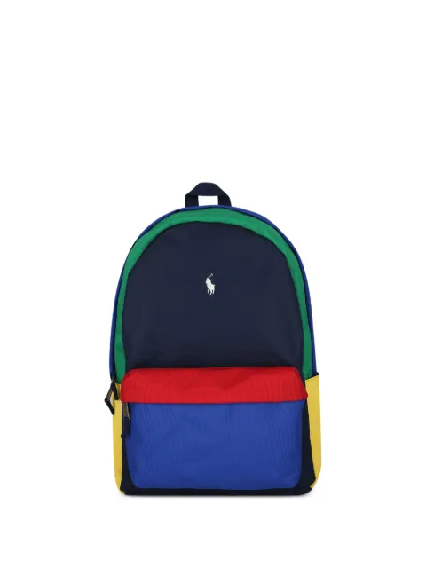 POLO RALPH LAUREN KIDS color-blocked backpack
