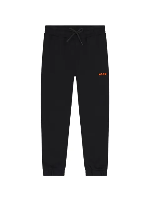 MSGM Kids logo-print drawstring track pants
