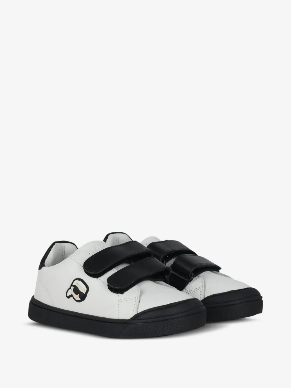 Karl Lagerfeld Kids 로고 패치 터치 스트랩 스니커즈