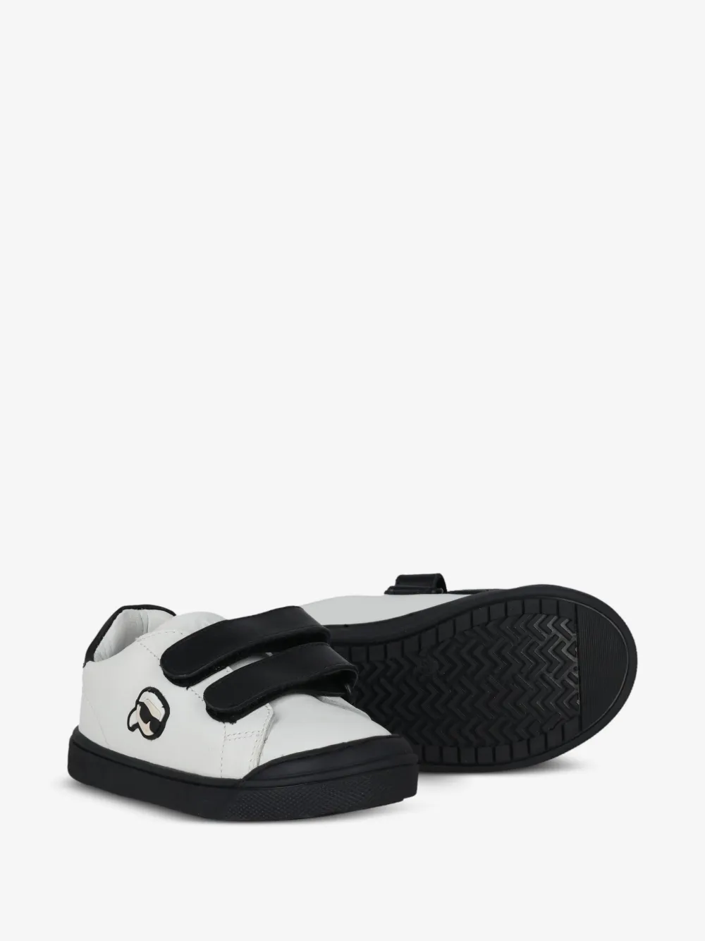 Karl Lagerfeld Kids 로고 패치 터치 스트랩 스니커즈