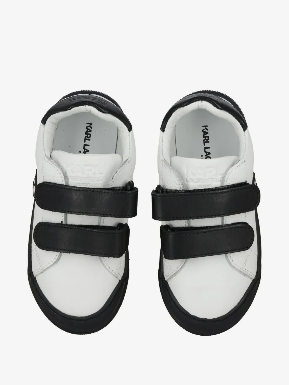 Karl Lagerfeld Kids 로고 패치 터치 스트랩 스니커즈