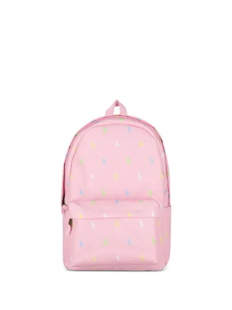 POLO RALPH LAUREN KIDS mochila de lona con logo bordado
