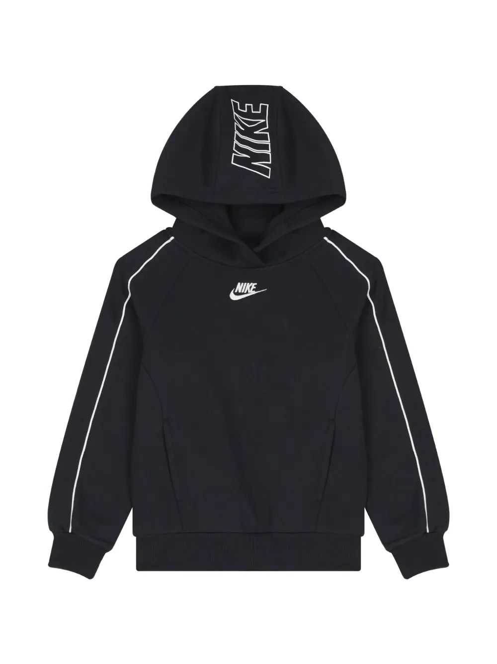 Nike Kids logo-print piping tracksuit Zwart
