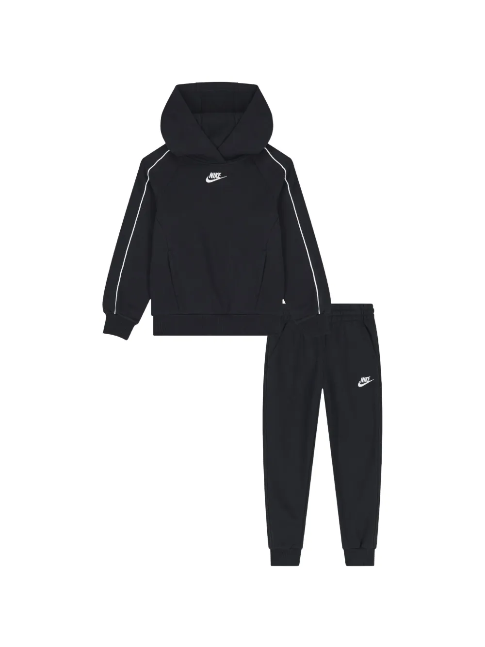 Nike Kids logo-print piping tracksuit (set of two) - Nero