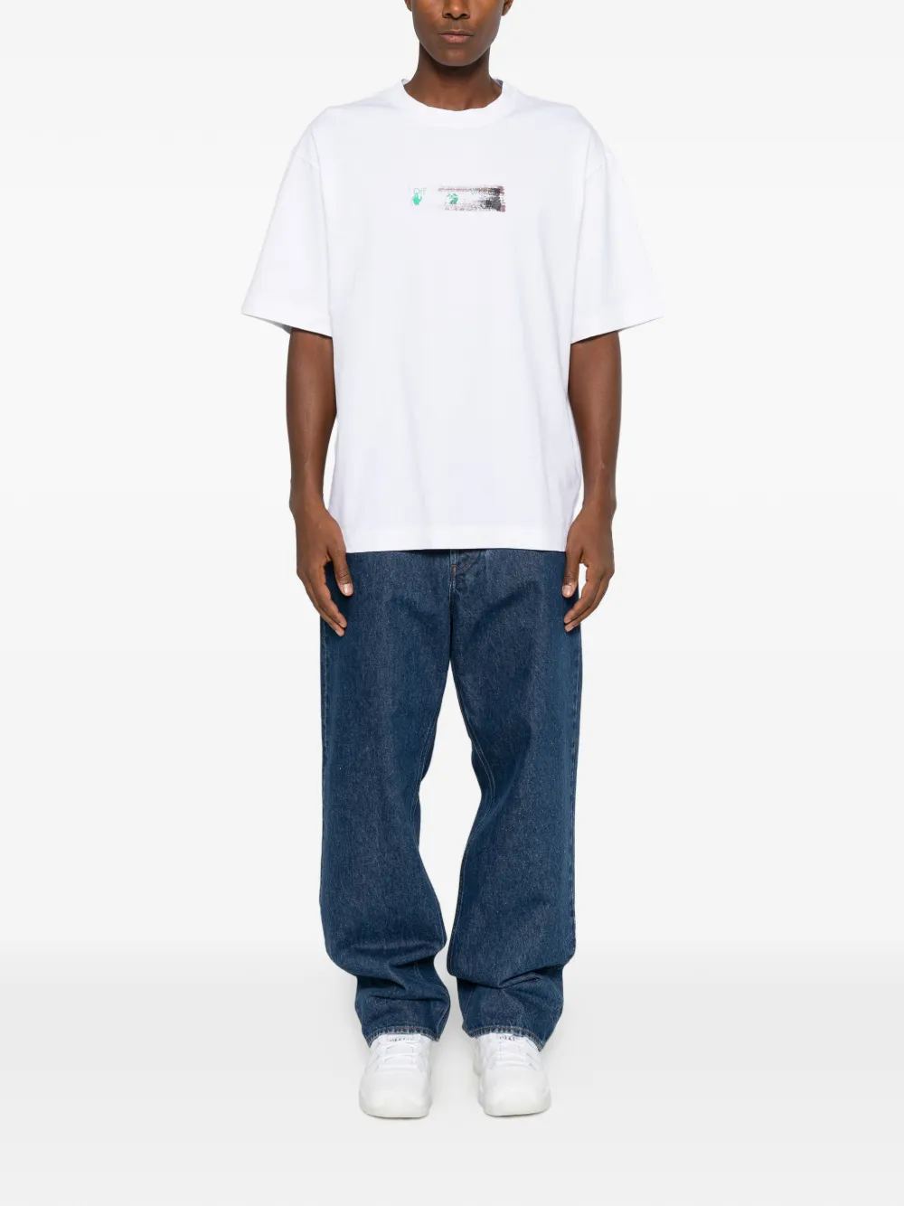 Off-White Inked Narciso Skate T-shirt Wit