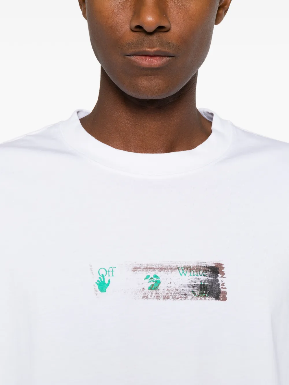 Off-White Inked Narciso Skate T-shirt Wit