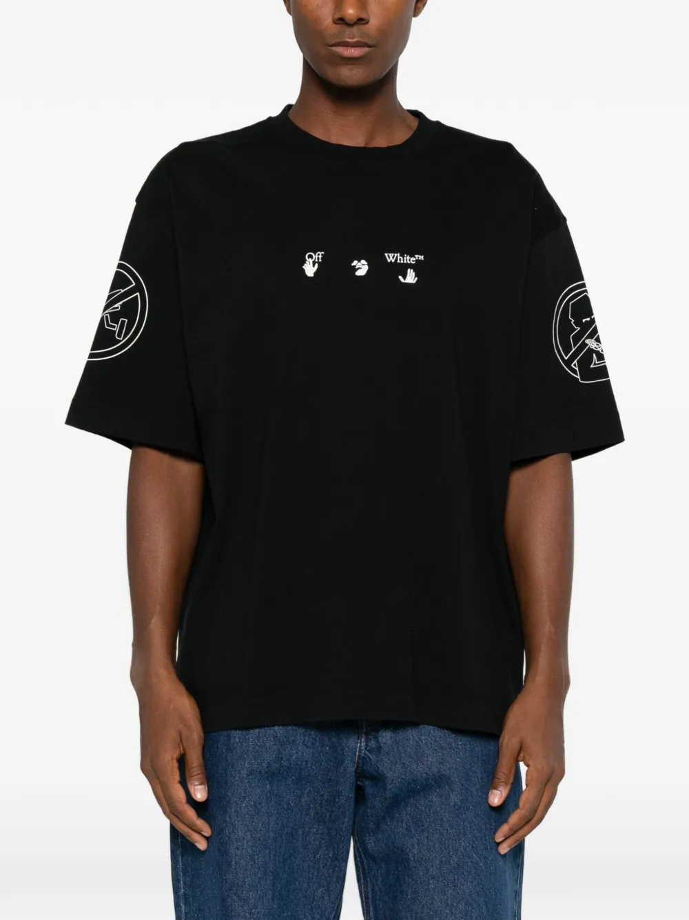 Off-White Neighbourhood Skate T-shirt Zwart