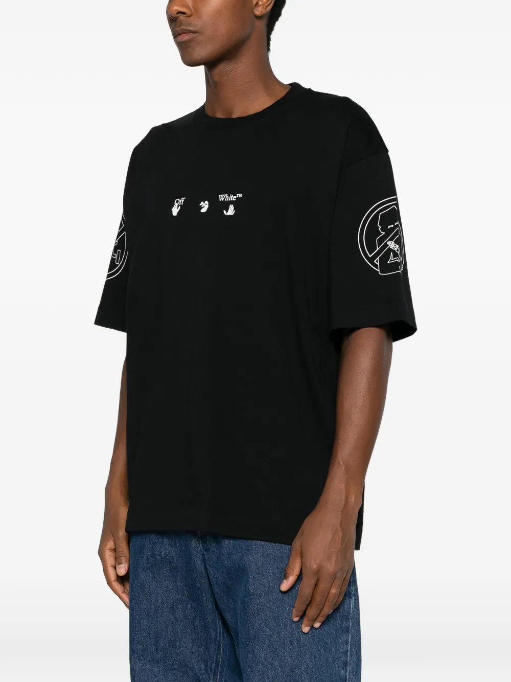 Off-White Neighbourhood Skate T-shirt Zwart