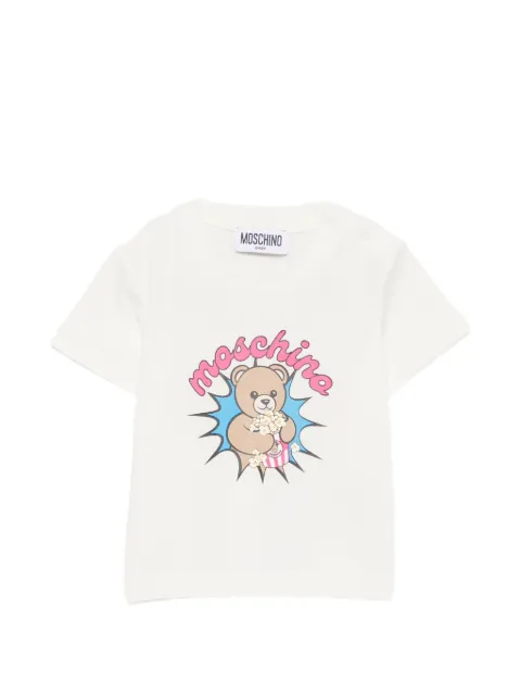 Moschino Kids t-shirt à imprimé popcorn Teddy Bear