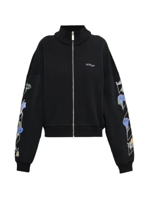 Off-White Arrow out Flower reg zi-pup hoodie