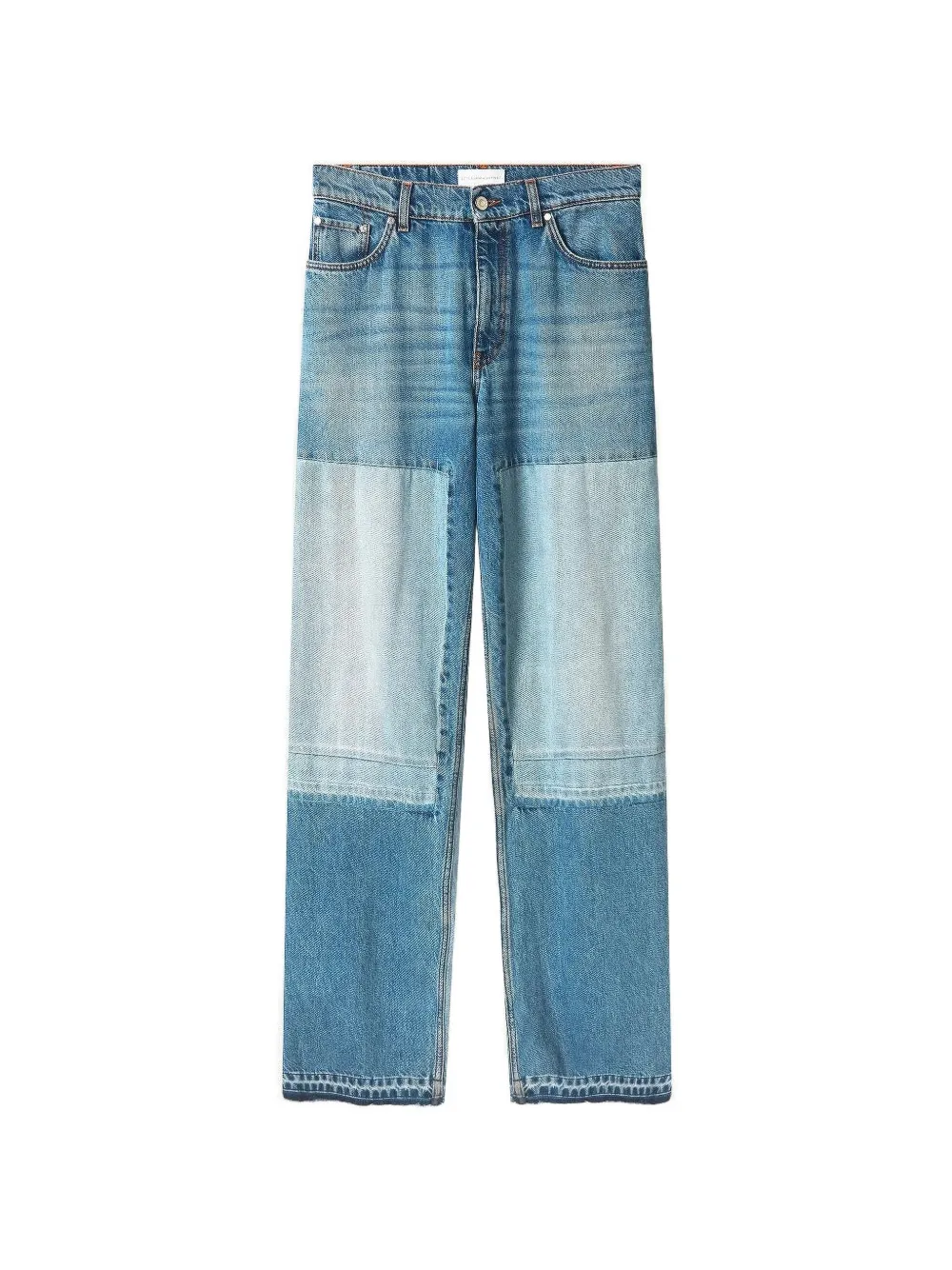 Stella McCartney patchwork straight-leg jeans - Blu