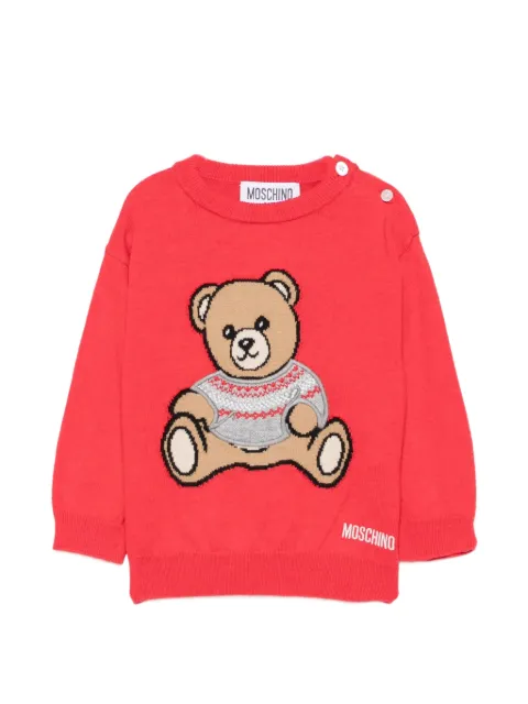 Moschino Kids suéter tejido con motivo Teddy Bear