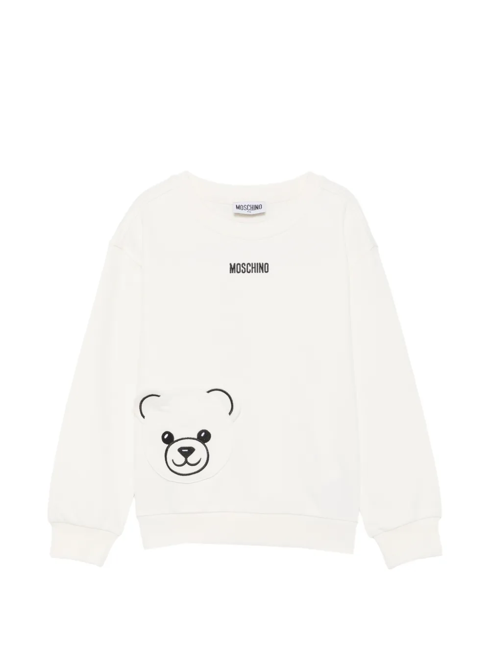 Moschino Kids Sweater met Teddy Bear-patch Wit