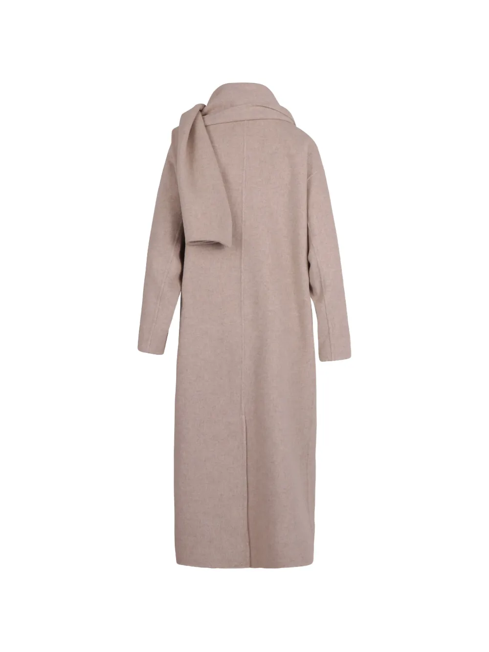 Soeur Finn scarf-detail coat Beige
