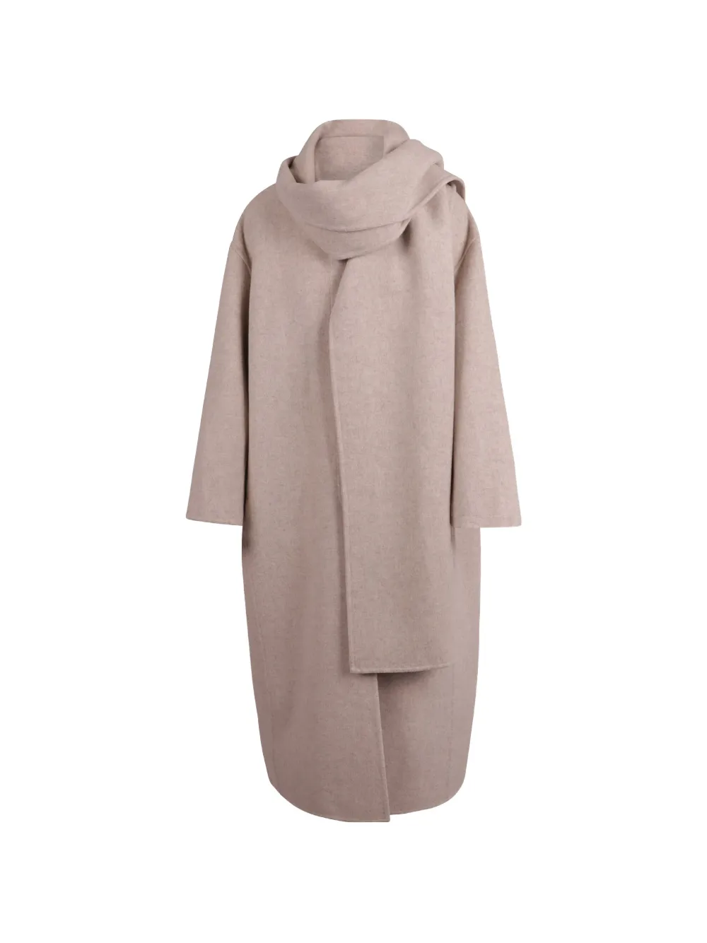 Soeur Finn scarf-detail coat - Nude